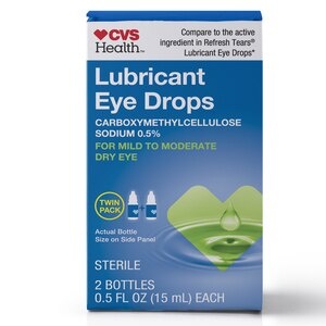 slide 1 of 1, Cvs Health Lubricant Eye Drops Twinpack, 1 Oz, 1 oz