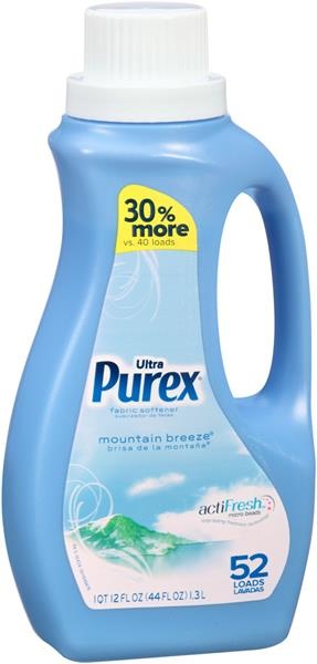 slide 1 of 1, Purex Fabric Softener 44 oz, 44 oz