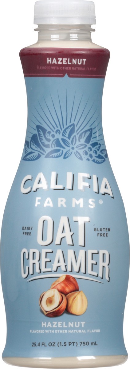 slide 1 of 6, Califia Farms Hazelnut Oat Milk Coffee Creamer, 25.4 oz