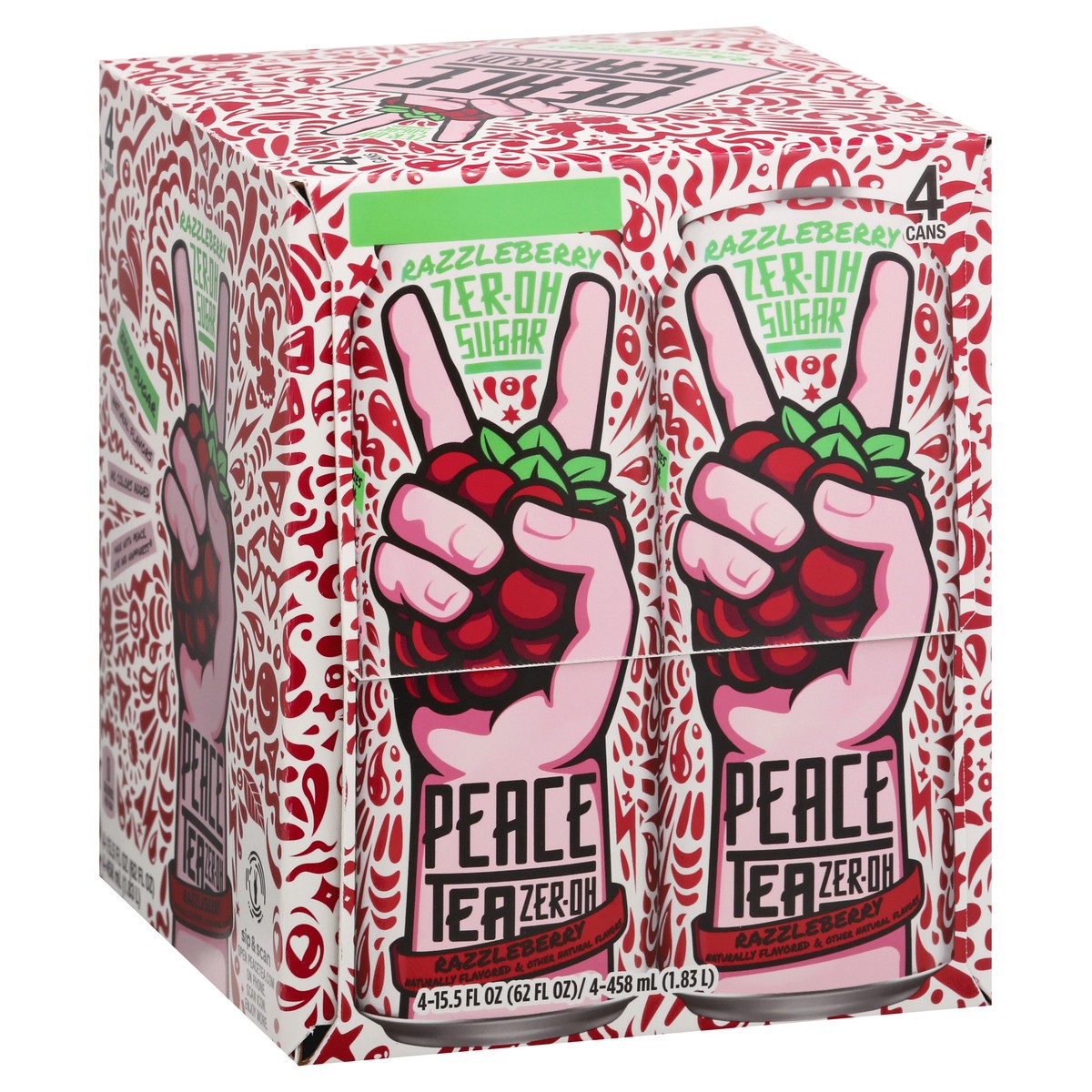 slide 8 of 10, Peace Tea Zer-Oh Sugar Razzleberry Tea - 4 ct, 4 ct