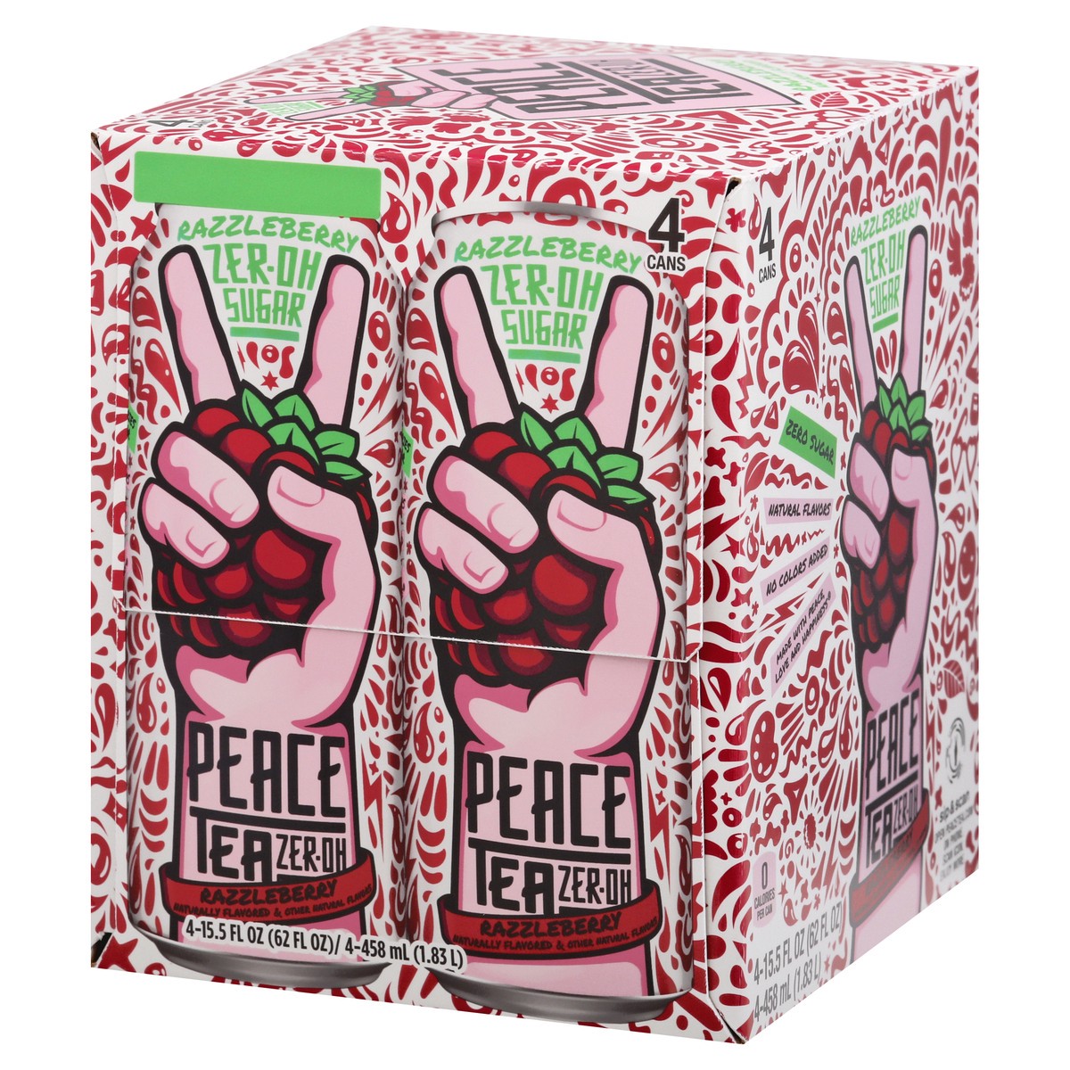 slide 4 of 10, Peace Tea Zer-Oh Sugar Razzleberry Tea - 4 ct, 4 ct