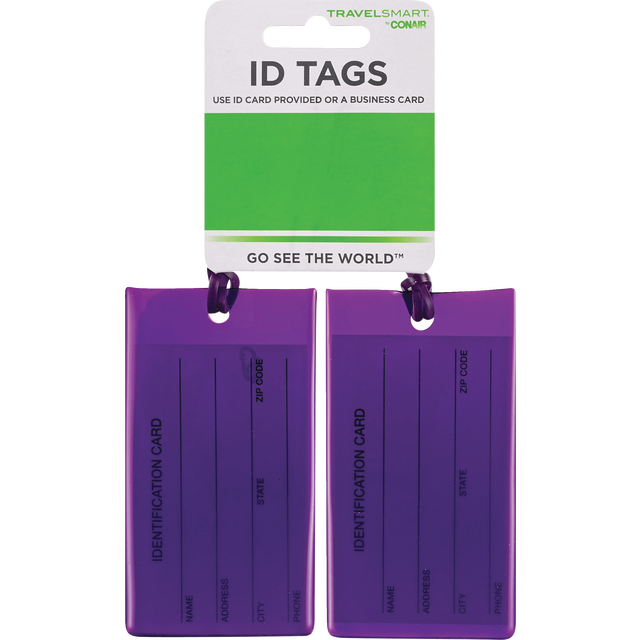 slide 1 of 1, Travel Smart Jelly Luggage Tags, 2 ct