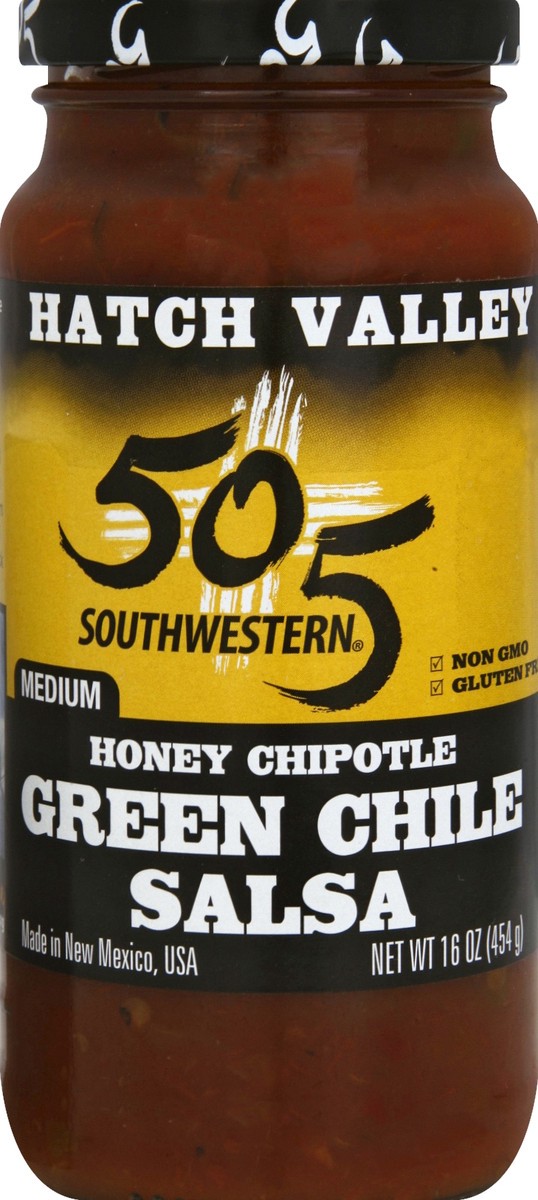 slide 2 of 2, 505 Southwestern Medium Honey Chipotle Salsa, 16 oz