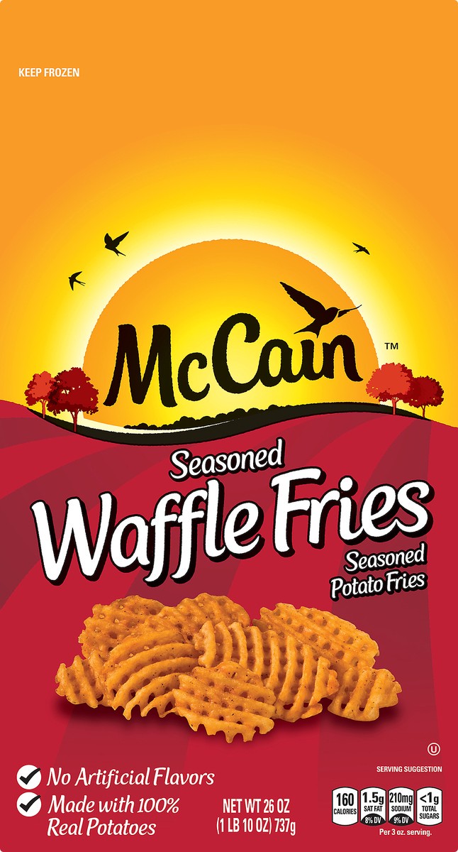 slide 7 of 7, McCain Seasoned Waffle Fries, 26 oz (Frozen Potatoes), 26 oz