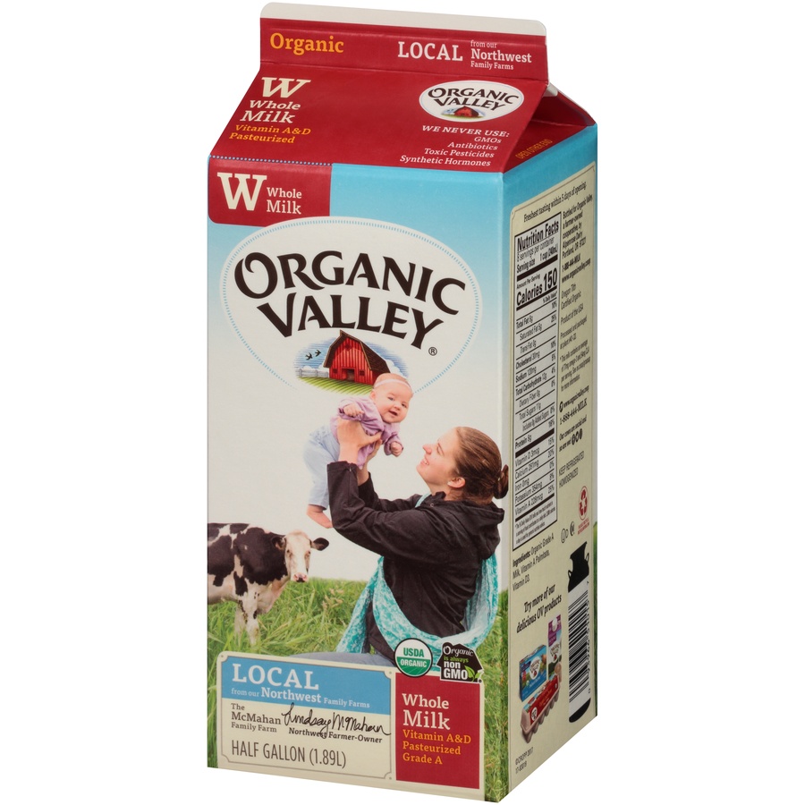 Organic Valley Fresh Half Gallon Whole Milk 1/2 gal | Shipt