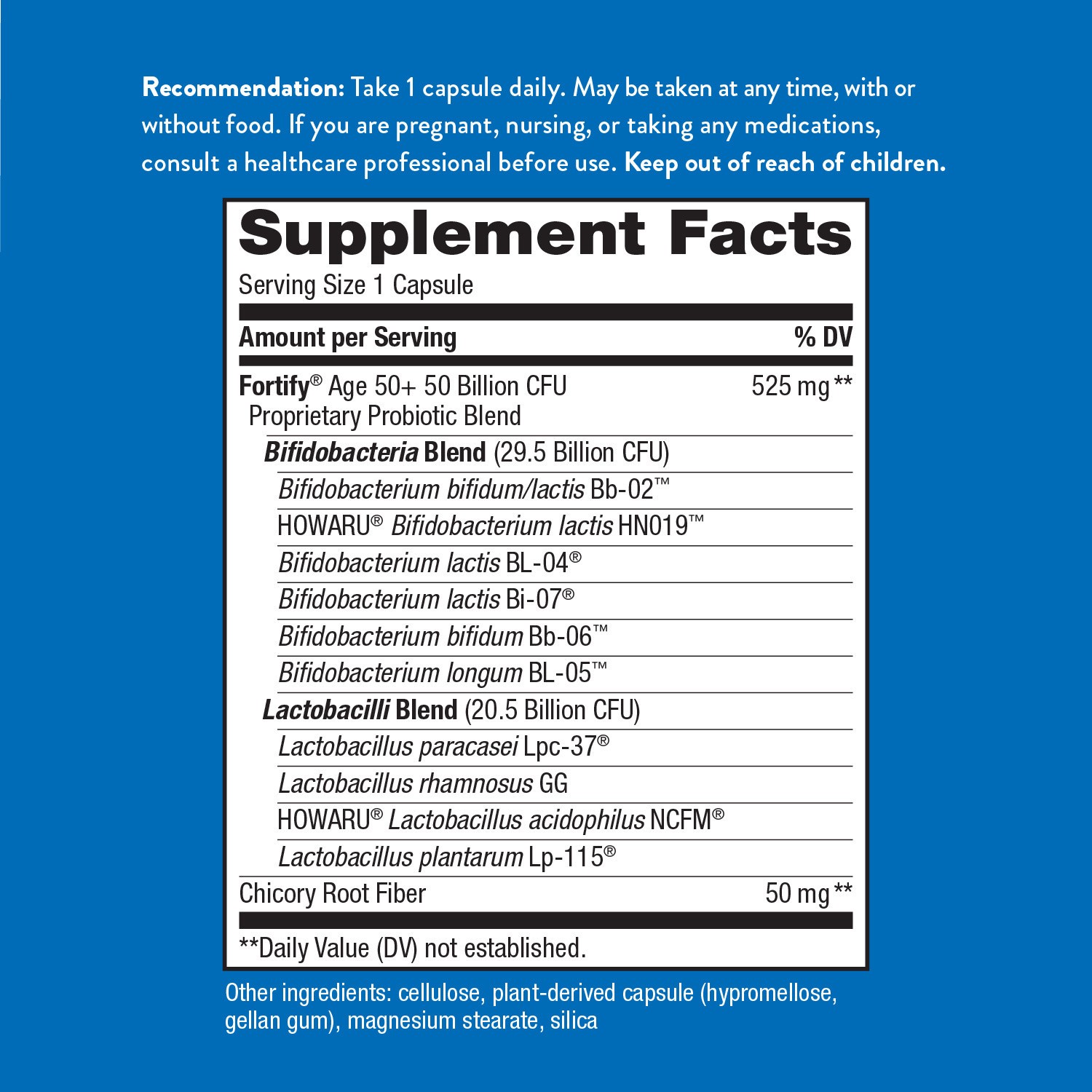 slide 5 of 5, Nature's Way Fortify 50 Billion Daily Probiotic Adults 50+, 30 ct