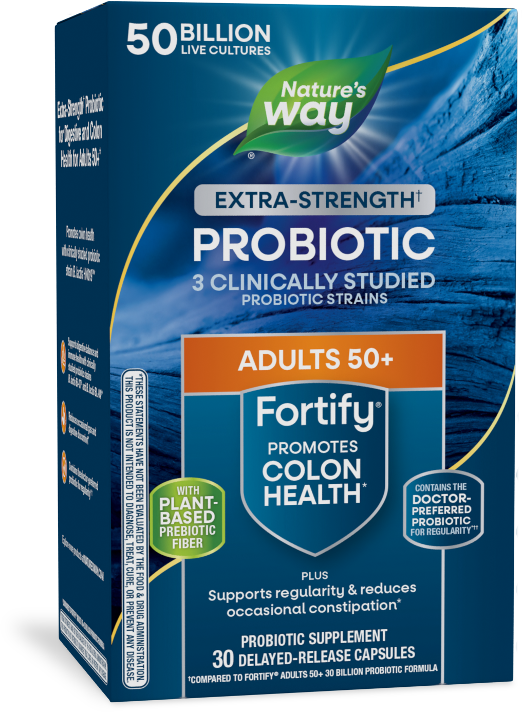 slide 1 of 5, Nature's Way Fortify 50 Billion Daily Probiotic Adults 50+, 30 ct