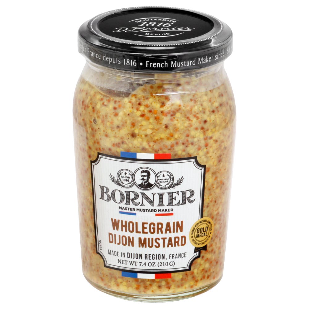 slide 1 of 1, Bornier Wholegrain Mustard, 7.4 oz