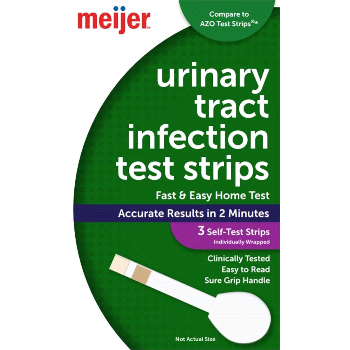 slide 1 of 13, Meijer Urinary Tract Infection Test Strips, 3 ct