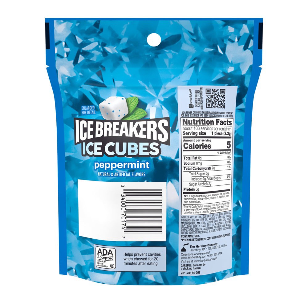 slide 3 of 6, Ice Breakers Gum, Sugar Free, Peppermint, 100 ct