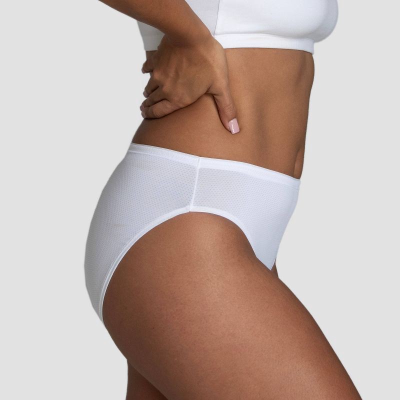 slide 4 of 6, Fruit of the Loom Women's 6pk Breathable Micro-Mesh Hi-Cut Underwear - Colors May Vary 7: Lightweight Knit Panties, 6 ct