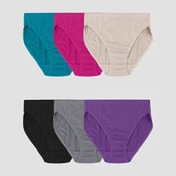 Fruit of the Loom Women's 6pk Breathable Micro-Mesh Hi-Cut Underwear - Colors May Vary 10