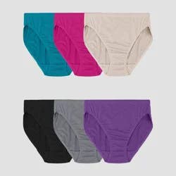 Fruit of the Loom Women's 6pk Breathable Micro-Mesh Hi-Cut Underwear - Colors May Vary 10