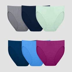 Fruit of the Loom Women's 6pk Breathable Micro-Mesh Hi-Cut Underwear - Colors May Vary 10: Moisture Wicking, Tagless