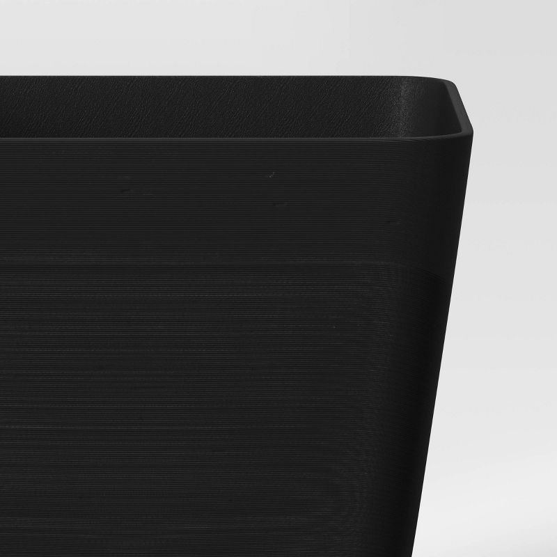 slide 5 of 5, Square Indoor Outdoor Planter Pot Black 6"x6" - Room Essentials™, 1 ct