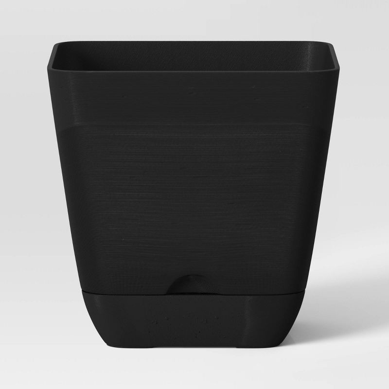 slide 1 of 5, Square Indoor Outdoor Planter Pot Black 6"x6" - Room Essentials™, 1 ct