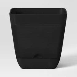 Square Indoor Outdoor Planter Pot Black 6"x6" - Room Essentials™
