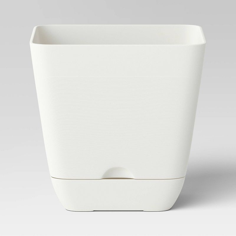 slide 1 of 4, Square Indoor Outdoor Planter Pot White 6"x6" - Room Essentials™, 1 ct