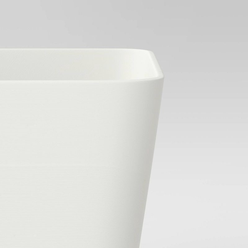slide 4 of 4, Square Indoor Outdoor Planter Pot White 6"x6" - Room Essentials™, 1 ct