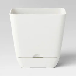 Square Indoor Outdoor Planter Pot White 6"x6" - Room Essentials™