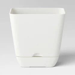 Square Indoor Outdoor Planter Pot White 6"x6" - Room Essentials™