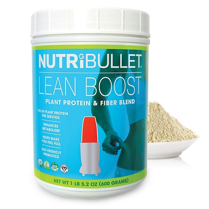 slide 2 of 2, NutriBullet Lean Boost Plant Protein and Fiber Blend, 1 ct