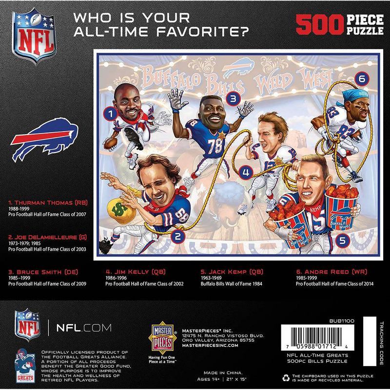 Nfl Buffalo Bills 500pc All-time Great Puzzle : Target