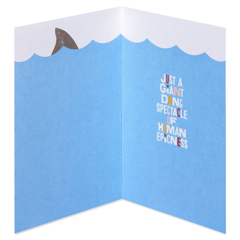 slide 2 of 5, American Greetings Thinking of You Card 'shark Week of Humans', 1 ct