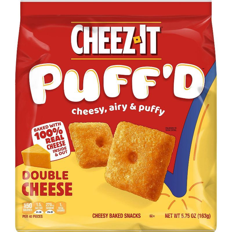 slide 2 of 7, Cheez-It Puff'd Double Cheese Crackers - 5.75oz, 5.75 oz