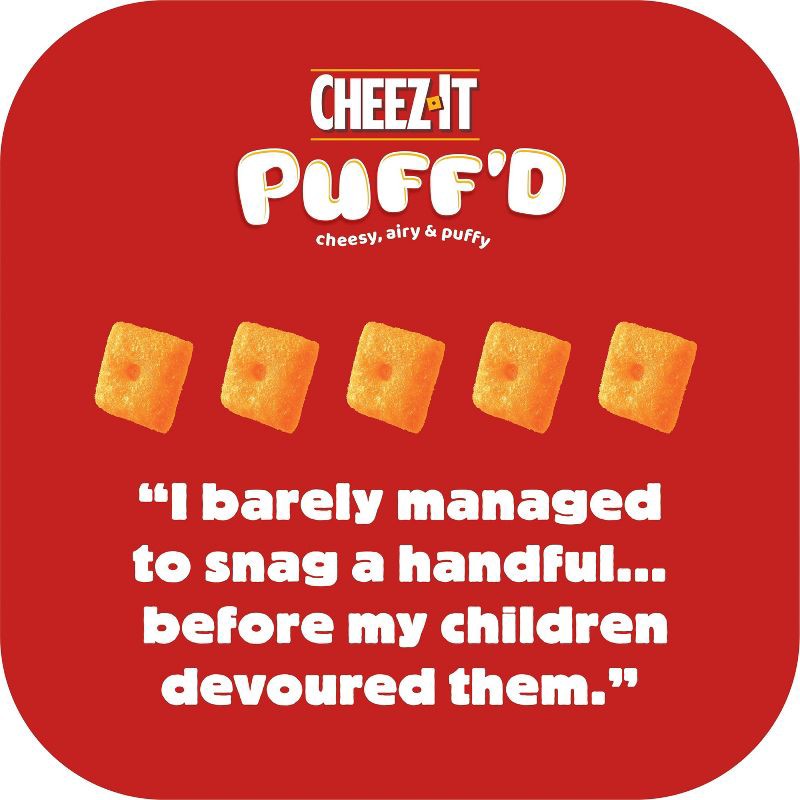 slide 7 of 7, Cheez-It Puff'd Double Cheese Crackers - 5.75oz, 5.75 oz