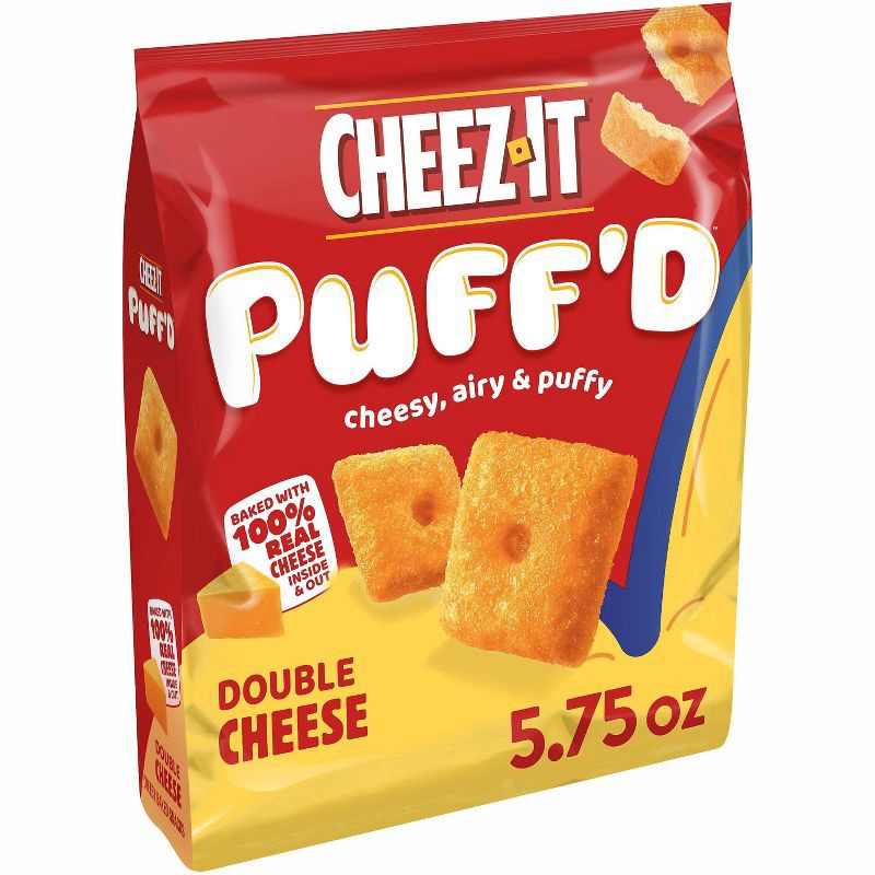 slide 1 of 7, Cheez-It Puff'd Double Cheese Crackers - 5.75oz, 5.75 oz