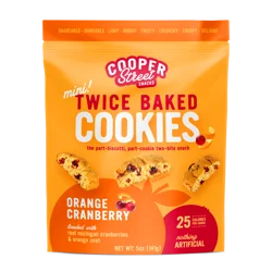 Cooper Street Cookies Twice Baked Orange Cranberry Mini Cookies 5 oz