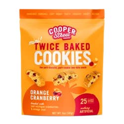Cooper Street Cookies Twice Baked Orange Cranberry Mini Cookies 5 oz