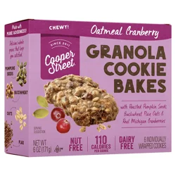 Cooper Street Cookies Wholesome! Oatmeal Cranberry Granola Bakes 6 Bars