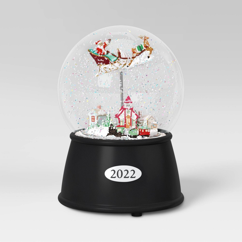 slide 2 of 4, Flying Santa Snow Globe - Wondershop, 1 ct