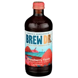 Brew Dr. Kombucha, Organic, Strawberry Fields - 14 oz