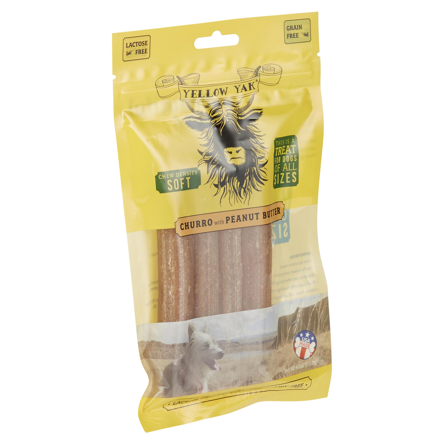 slide 4 of 5, Yellow Yak Yaky Churro Peanut Butter, 4 oz