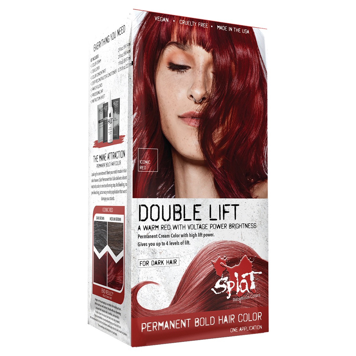 slide 8 of 9, Splat Iconic Red Double Lift Hair Color 1 ea, 1 ct