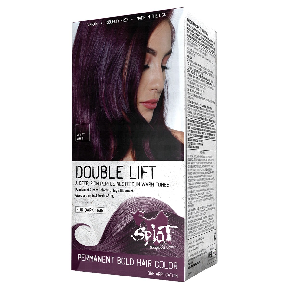 slide 5 of 9, Splat Violet Vibes Double Lift Hair Color 1 ea, 1 ct