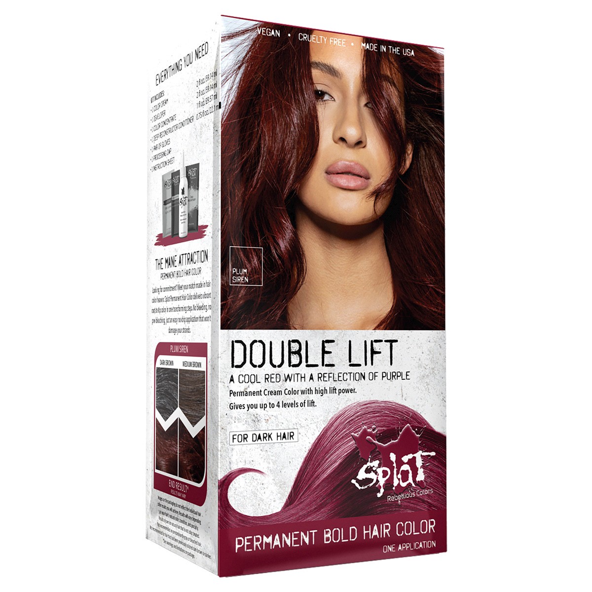 slide 9 of 9, Splat Plum Siren Double Lift Hair Color 1 ea, 1 ct