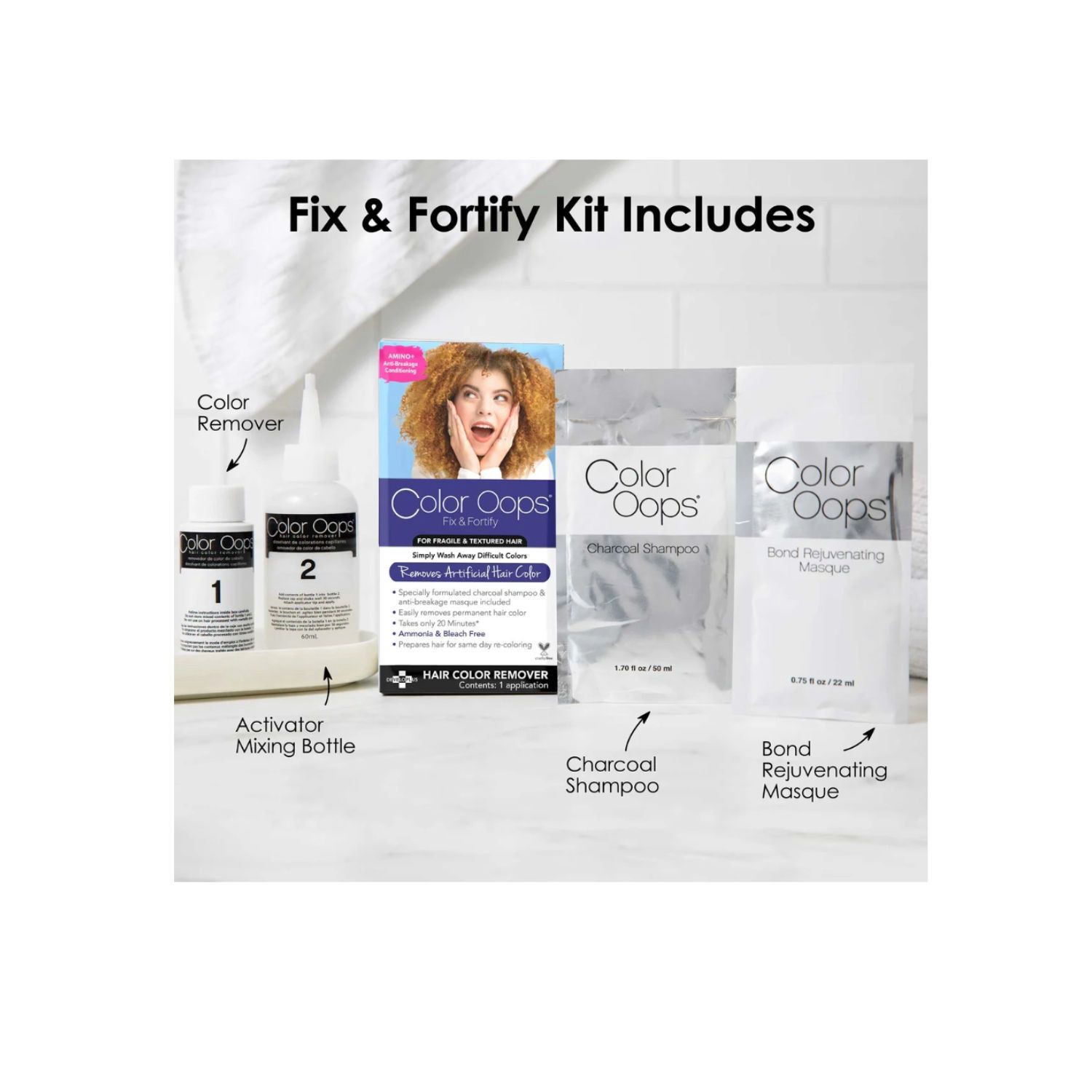 slide 2 of 7, Color Oops Fix & Fortify Bond Rejuvenating Color Remover, 1 ct