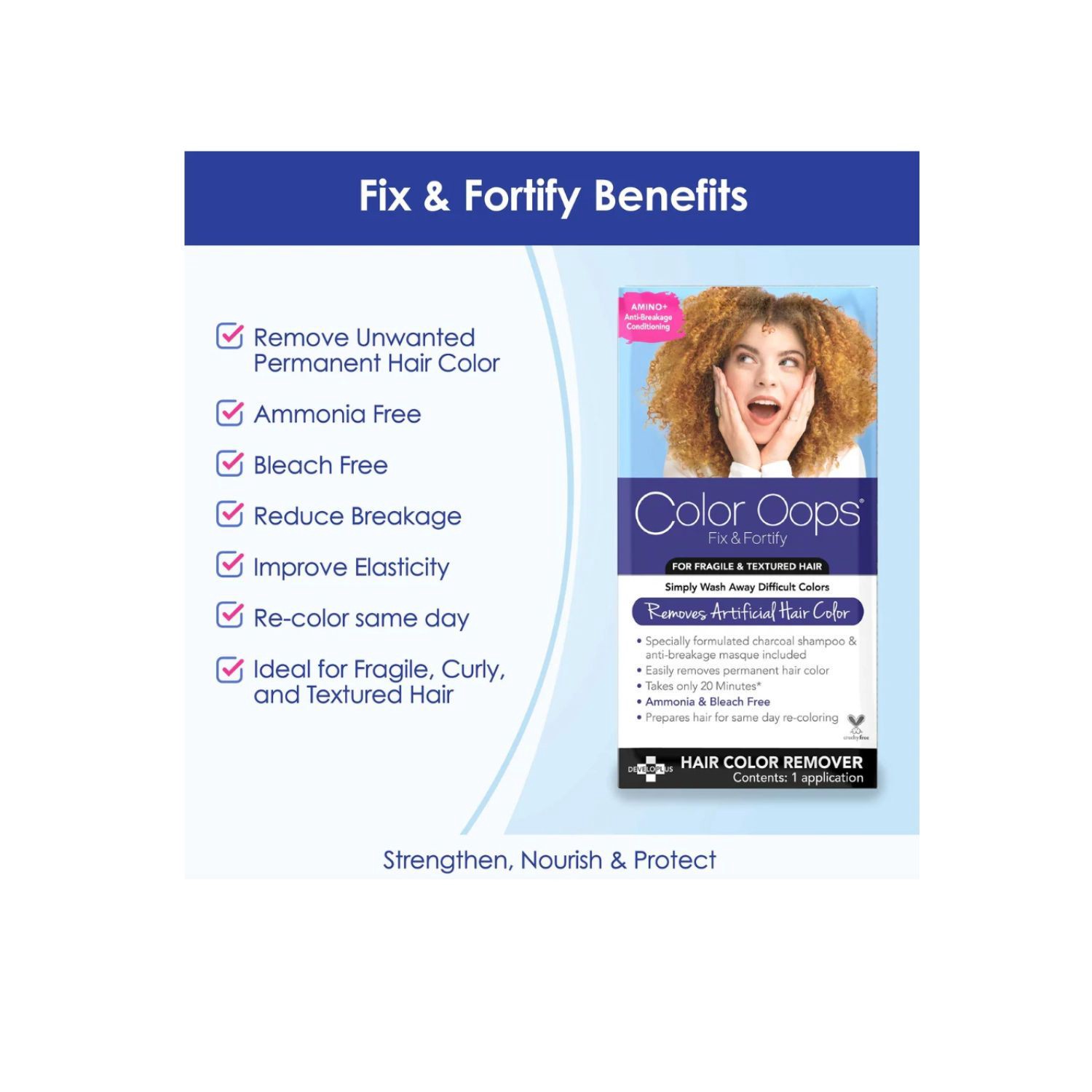 slide 7 of 7, Color Oops Fix & Fortify Bond Rejuvenating Color Remover, 1 ct