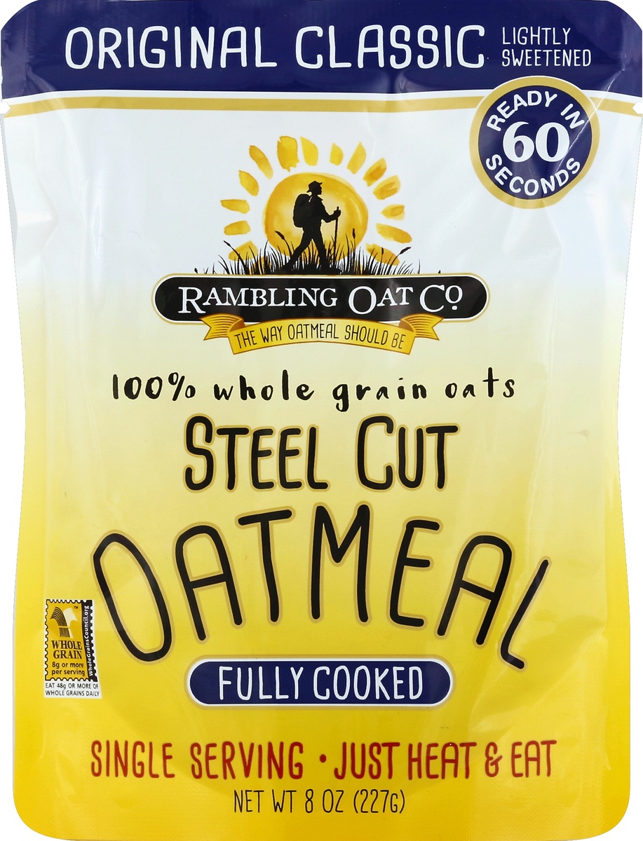 slide 2 of 2, Rambling Oat Co. Steel Cut Fully Cooked Original Classic Oatmeal, 8 oz