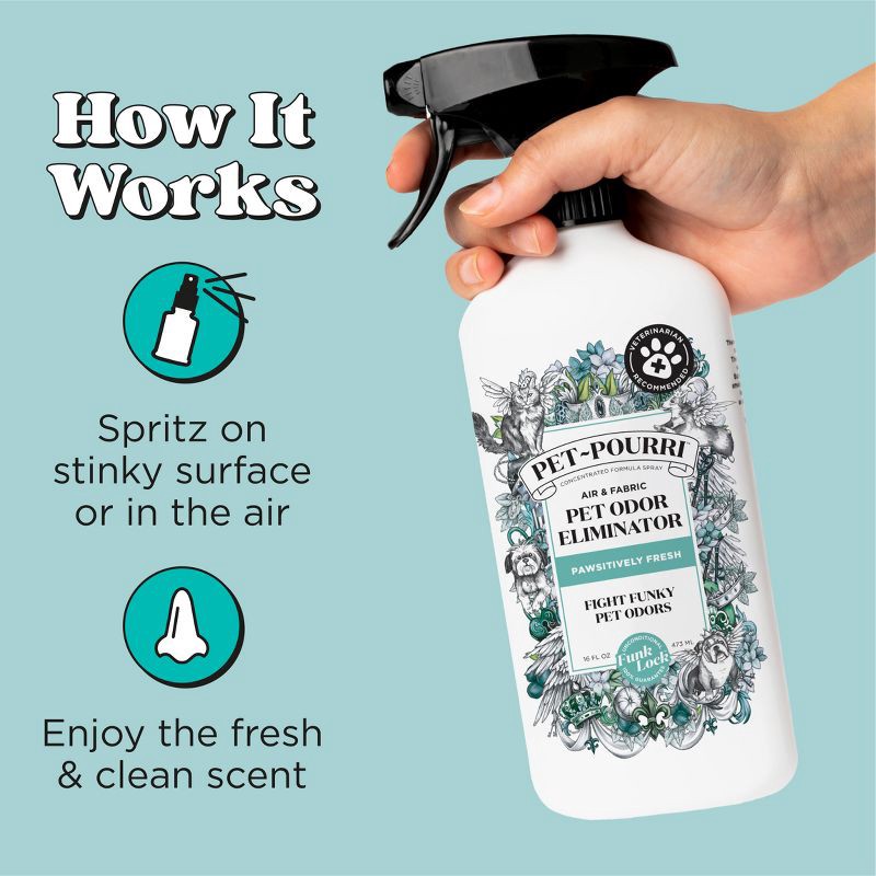 slide 5 of 11, Pet-Pourri Pet Odor Refresher Pawsitivly Fresh Scented Air Freshener - 16 fl oz, 16 fl oz