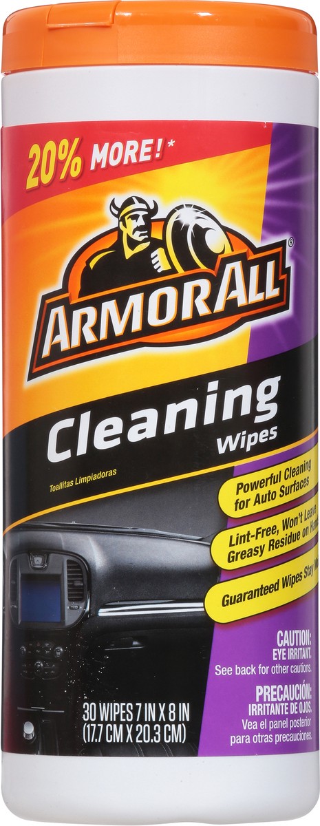 slide 8 of 9, Armor All Cleaning Wipes (30 count), 30 ct