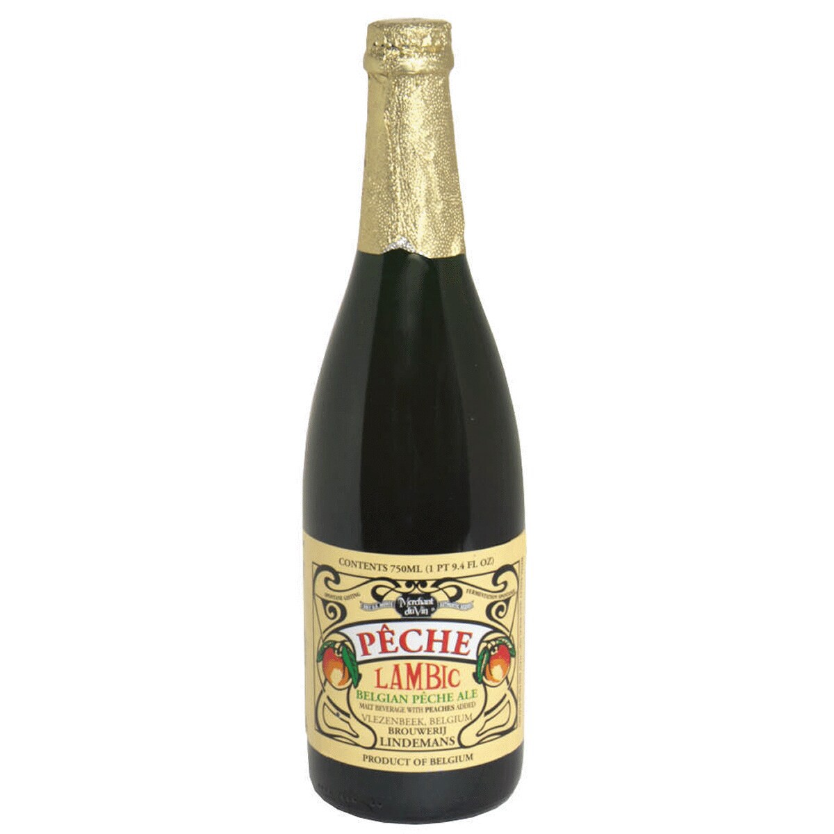 slide 1 of 1, LINDEMANS Lindeman's Lambic Belgian Peche Ale, 750 ml