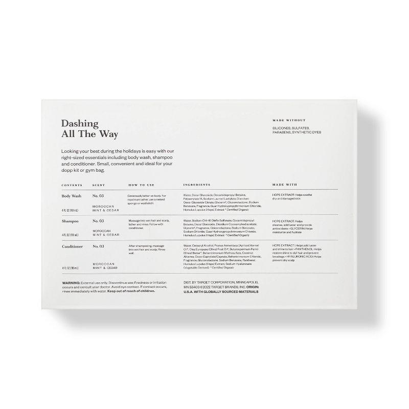 slide 3 of 4, Shampoo & Conditioner Shower Set - 12 fl oz/3ct - Goodfellow & Co, 12 fl oz, 3 ct