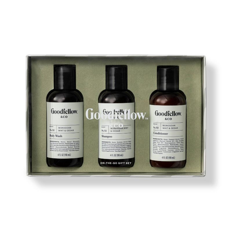 slide 1 of 4, Shampoo & Conditioner Shower Set - 12 fl oz/3ct - Goodfellow & Co, 12 fl oz, 3 ct
