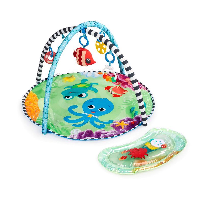 slide 3 of 19, Baby Einstein Ocean Explorers 2-in-1 Water Play Mat & Activity Gym - Sea Floor Explorers, 1 ct