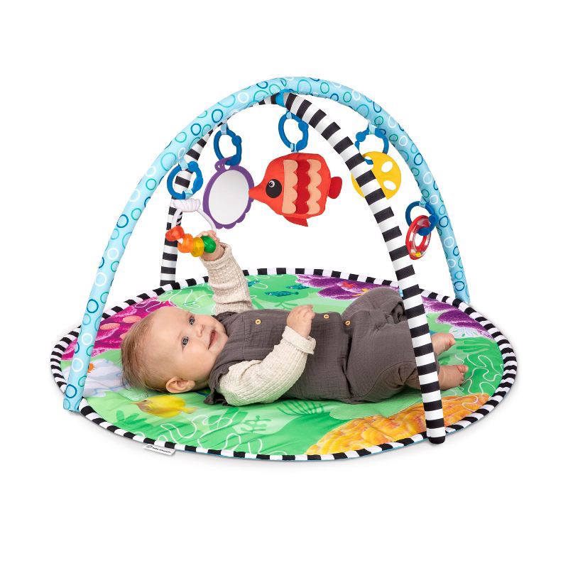 slide 13 of 19, Baby Einstein Ocean Explorers 2-in-1 Water Play Mat & Activity Gym - Sea Floor Explorers, 1 ct